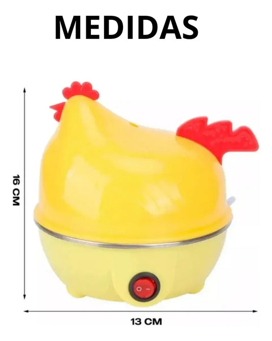 huevera electrica hervidora cocinar 7 unidades en 10 minutos amarillo